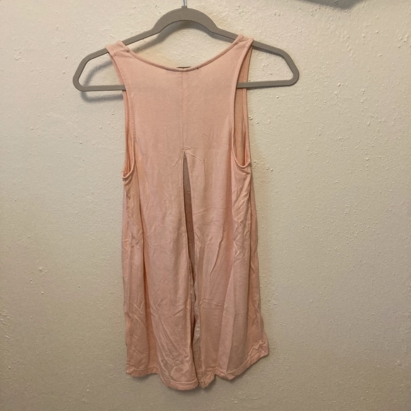 Rose & Olive Pink/Peach Tank Top High Low Tunic S - Picture 5 of 7